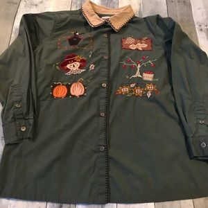 Bobbie Brooks Fall Blouse Size 18W / 20W